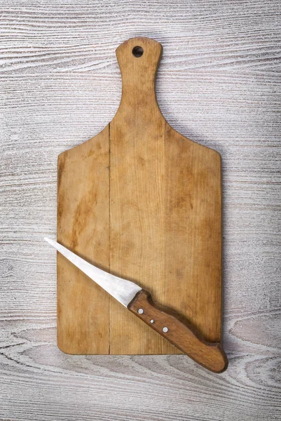 Cuchillo de cocina en la mesa — Foto de Stock