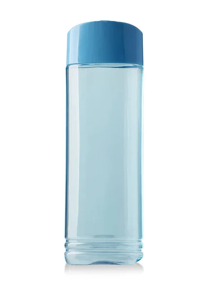 Μπουκάλι σαμπουάν μπλε που απομονώνεται — Φωτογραφία Αρχείου