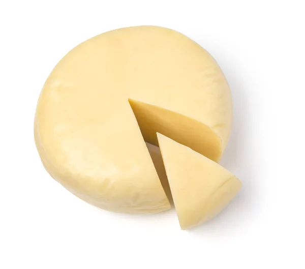 Сир на білому тлі ізольований — стокове фото