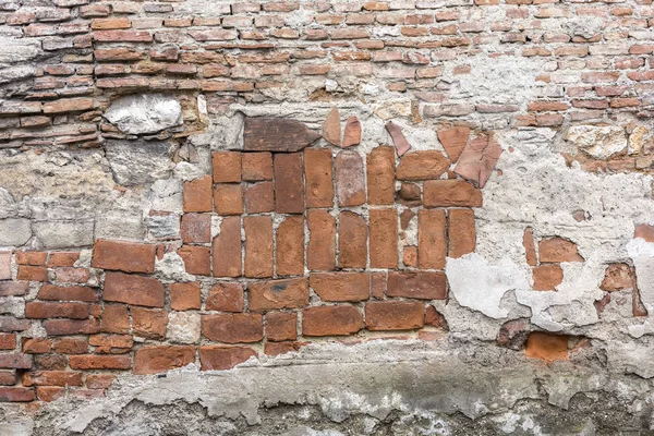 Vecchio muro di mattoni — Foto Stock