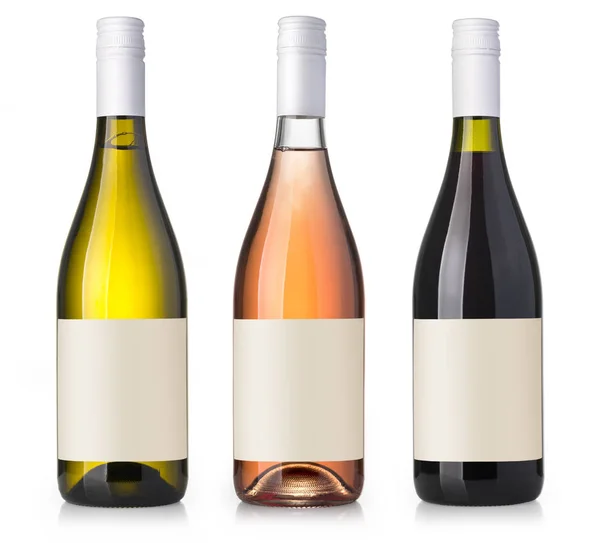 Láhev vína izolovaná — Stock fotografie