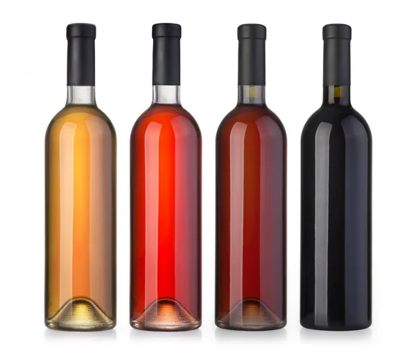 Набір пляшок вина — стокове фото