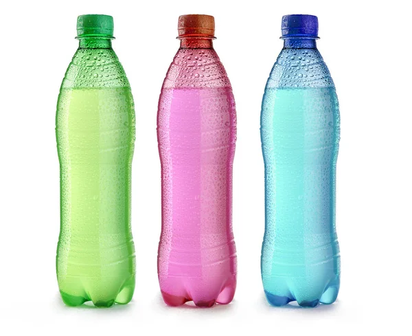 Plastikflasche mit Tropfen — Stockfoto
