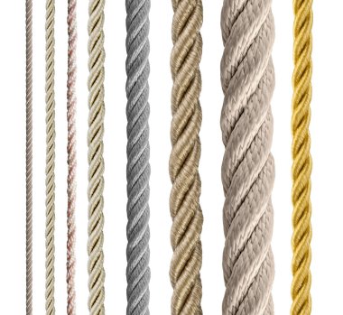 koleksiyon çeşitli halatlar 