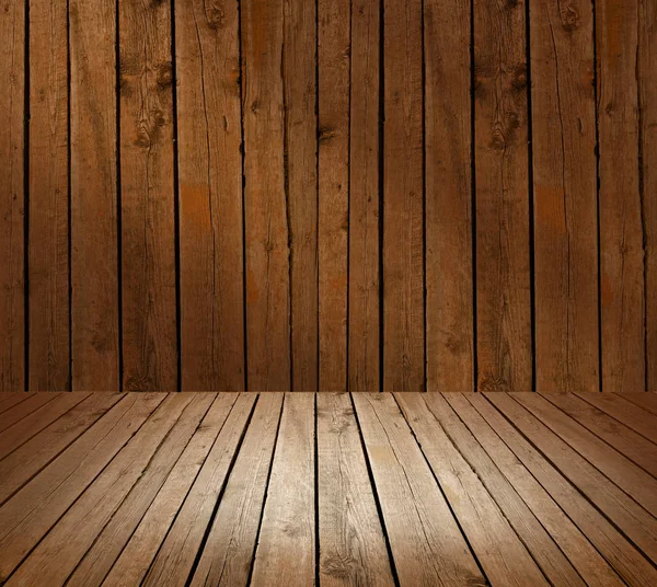 Wand aus Holzbohlen — Stockfoto