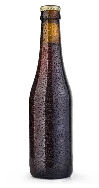 滴のビール瓶 — ストック写真