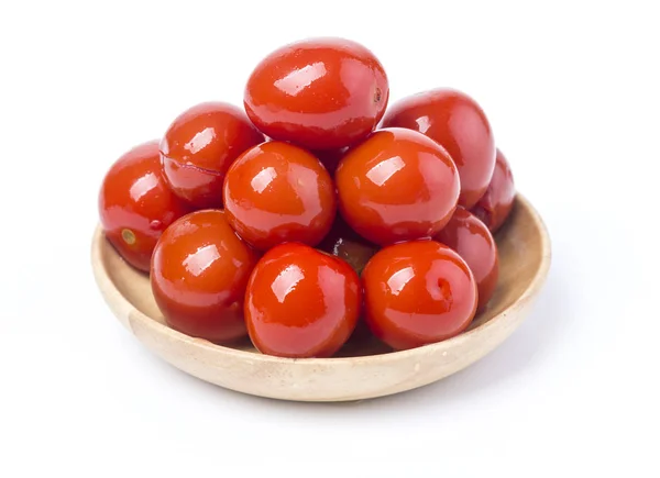 Pickled red tomatoes — Stock Photo, Image