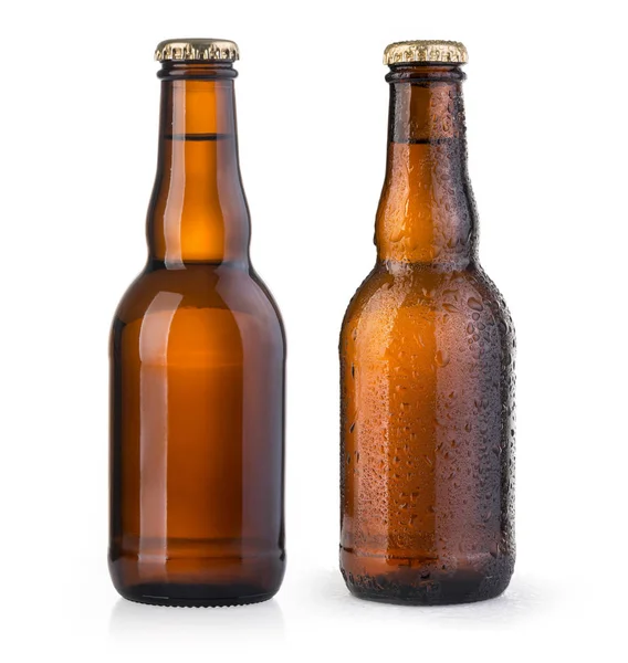 Коричневая бутылка пива — стоковое фото