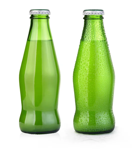 Yeşil içecek şişesi — Stok fotoğraf