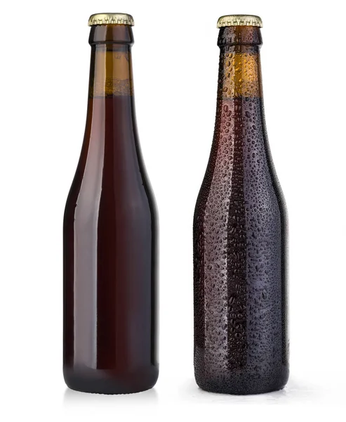 Brown beer bottle — Stock Photo, Image