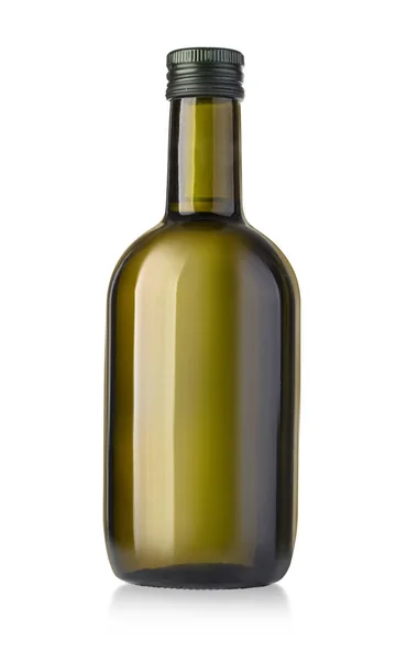 Botella de aceite de oliva sobre blanco — Foto de Stock