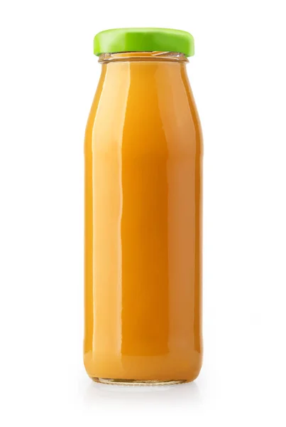 Garrafas de suco de laranja isolado — Fotografia de Stock