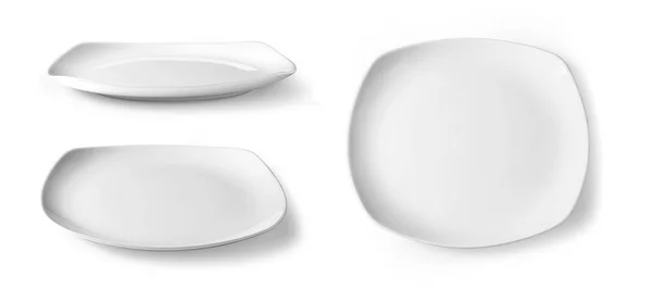 Beyaz beyaz tabakta — Stok fotoğraf