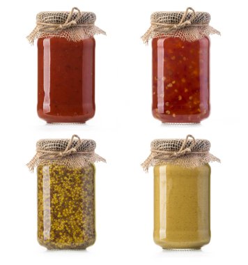 çeşitli barbekü soslar