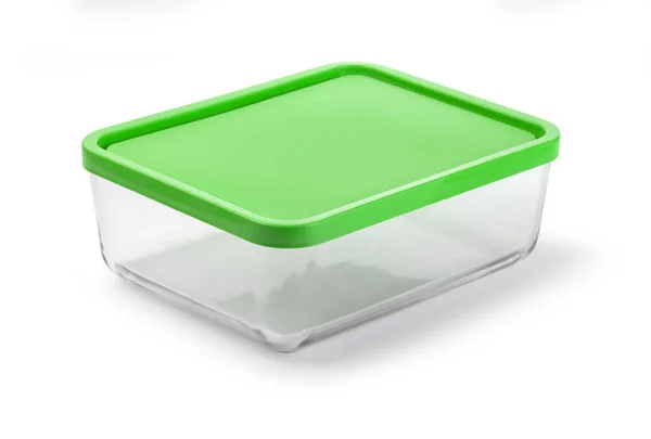 Glass food container isolated — Stock Photo, Image