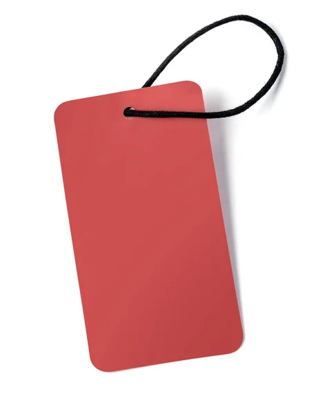 Red blank tag — Stock Photo, Image