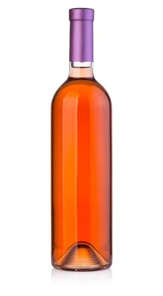 Ros vinflaska — Stockfoto