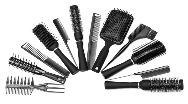 Hairdressing tools on white — Stock Photo, Image