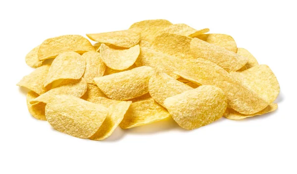 Kartoffelchips isolieren — Stockfoto