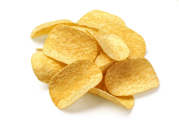 Burgonya chips elszigetelt — Stock Fotó