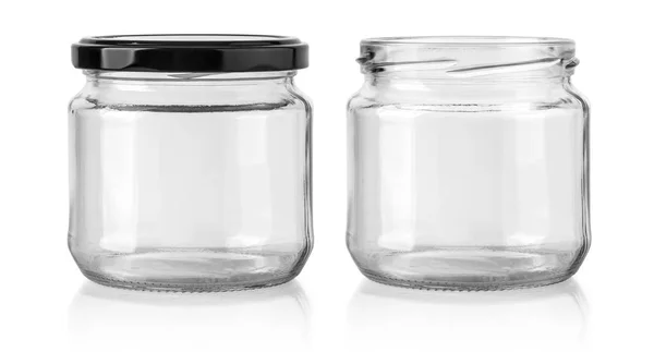 Glass jar isolated — Stock Photo, Image