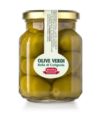 Zeytin bir beyaz şişe