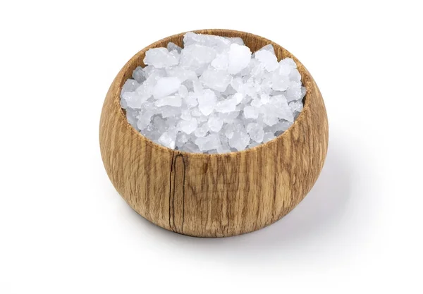 Tálba sót, fehér — Stock Fotó