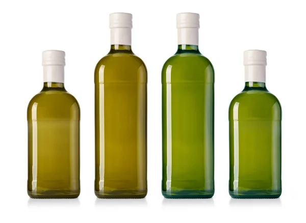 Szklana butelka oleju z oliwek — Zdjęcie stockowe