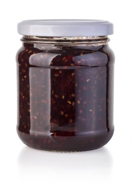 reçel kavanoz cam izole