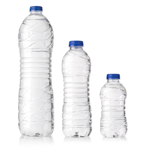 Bottiglie di plastica acqua — Foto Stock