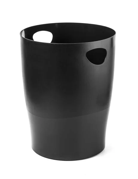 Cubo Negro Sobre Fondo Blanco Aislado — Foto de Stock