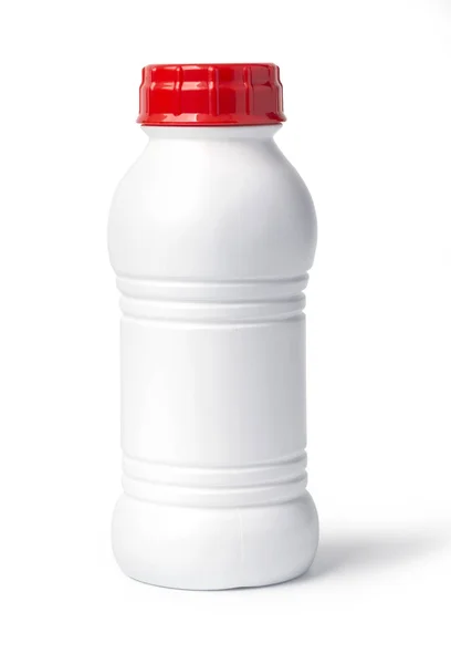 Witte plastic fles — Stockfoto