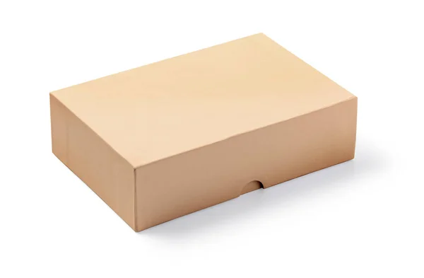 Kartonnen doos geïsoleerd — Stockfoto