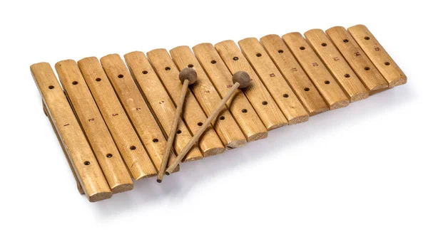 O xilofone e dois paletes — Fotografia de Stock