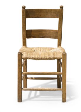 İzole ahşap sandalye 