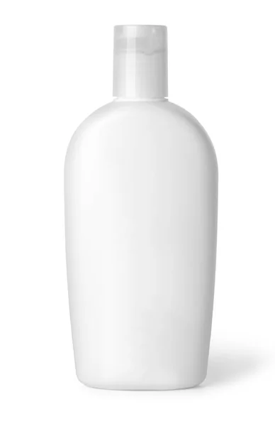 Garrafa cosmética branca — Fotografia de Stock