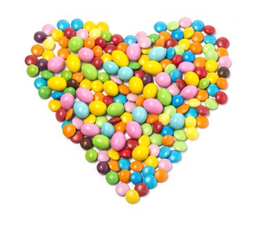 izole renkli şekerler