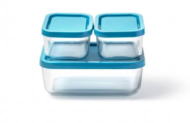 cam gıda konteyner izole 