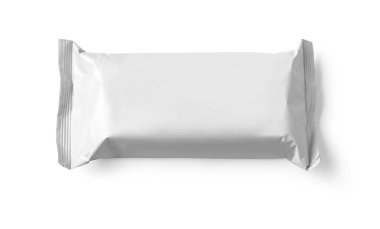 paket üzerinde beyaz izole