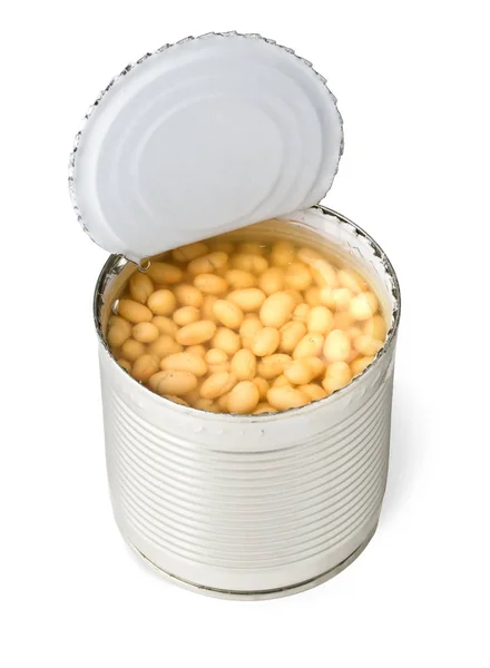 콩으로 열린된 주석. — 스톡 사진
