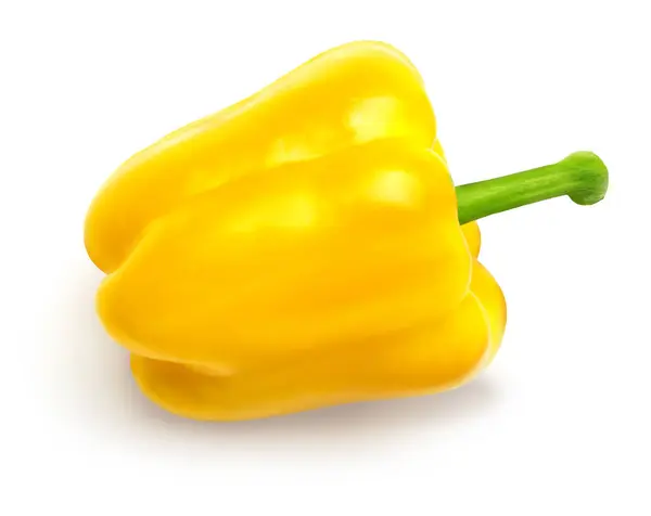 Κίτρινη πιπεριά, απομονωμένη — Φωτογραφία Αρχείου