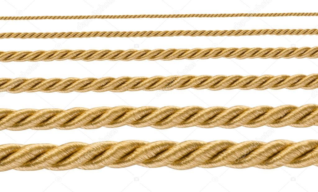 collection of various ropes