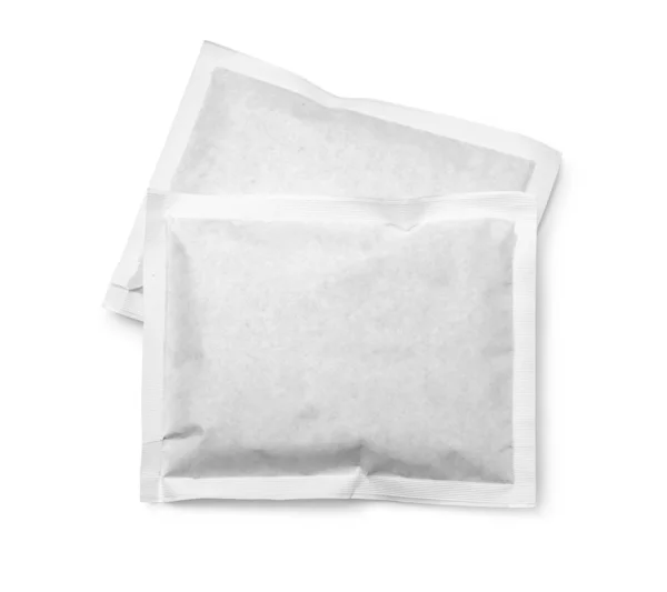 Witte papieren verpakking geïsoleerd — Stockfoto
