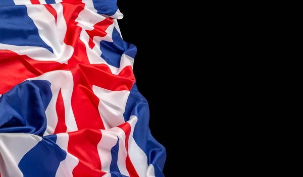 Britische Flagge - Stoff Hintergrund — Stockfoto