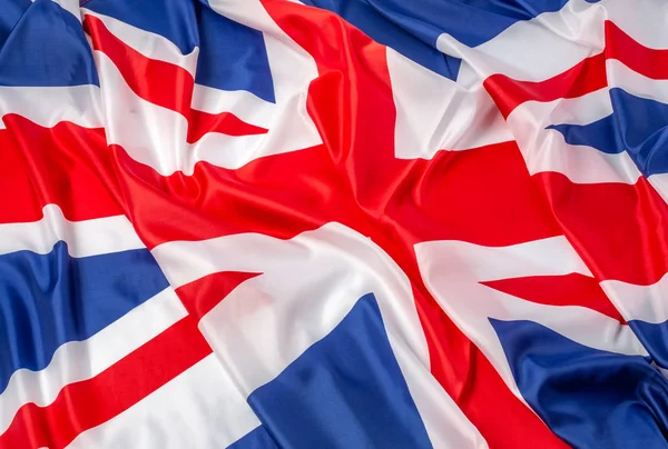 Britische Flagge - Stoff Hintergrund — Stockfoto