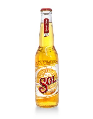 Bottle of Sol Mexican Beer clipart