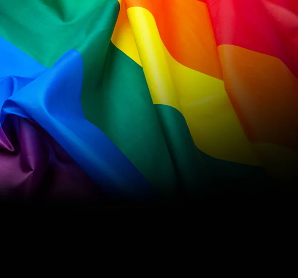 Regenboogvlag als symbool — Stockfoto