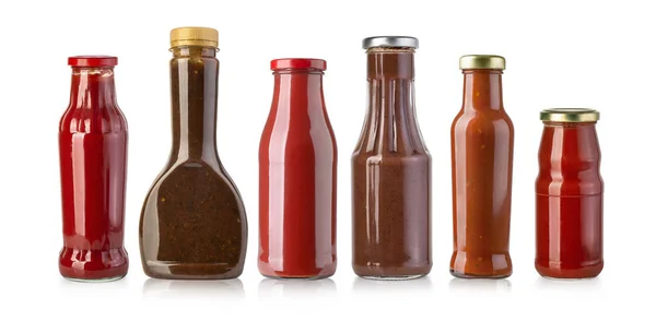 Barbecue sauces in glass — Stock Photo, Image