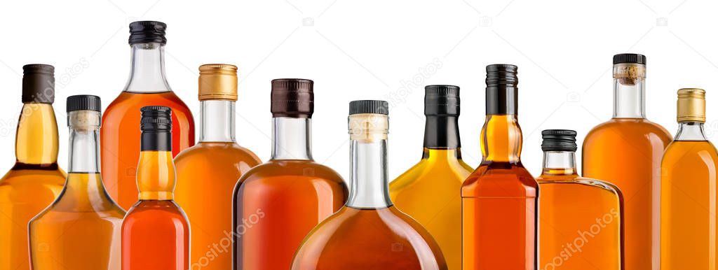 whiskey bottle�� isolated