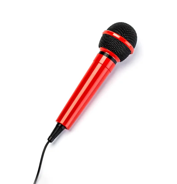 Microphone isolated on white — Stock Photo, Image